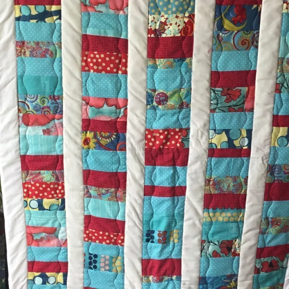 Handmade Lap Quilt NWT. 34” by 57”